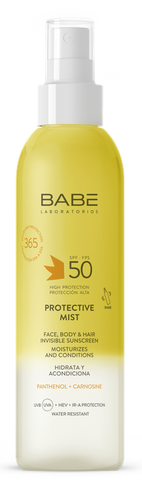 BABE SPF50 Saules aizsargsprejs sejā, matiem un ķermenim, 150 ml
