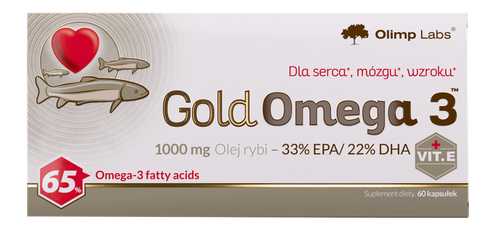 OLIMP LABS Omega 3 Gold — 60 kapsulas ar zivju eļļu