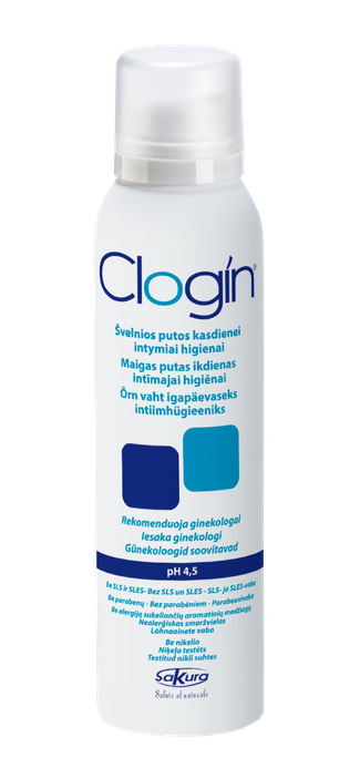 CLOGIN intīmās higiēnas putas pH 4,5, 150 ml