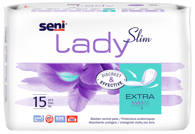 Uroloģiskie ieliktņi SENI Lady Extra, 15 vienības