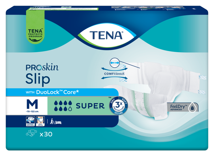 TENA Super M Slip autiņbiksītes 30 vienības