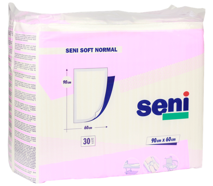 SENI Soft Normal aizsargpalagi 60x90 cm — komplekts 30 gab.