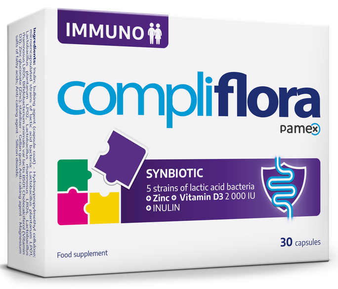 COMPLIFLORA Immuno – 30 imunītetā atbalstošo kapsulu