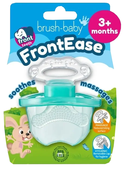 BRUSH BABY FrontEase zobgrauznis, zaļā krāsā, 3+ mēnešiem, vienības skaits 1