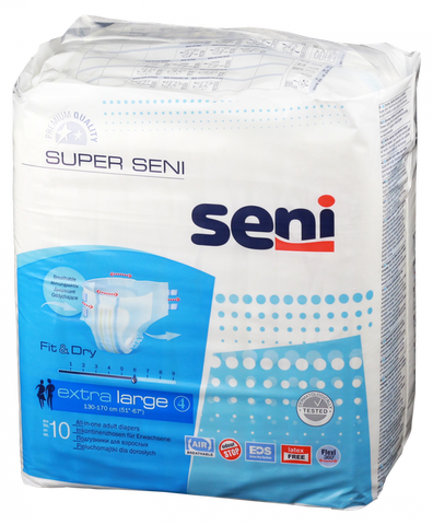 SENI Super Extra Large izmēra autiņbiksītes – 10 gabali