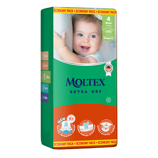 Moltex Extra Dry Max 4 MAXI autiņbiksītes, 60 gab.