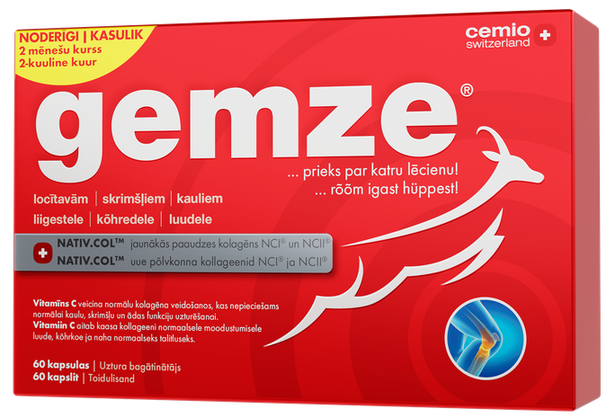 CEMIO GEMZE Stiprāks 2x kapsulas, 60 kapsulas