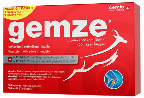 CEMIO GEMZE Stiprāks 2x kapsulas, 60 kapsulas