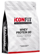 ICONFIT Whey Protein 80 pulveris - Zemesriekstu sviests, 1000 g