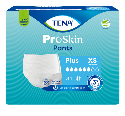 TENA Pants Plus XS urīna nesaturošas biksītes, 14 vietas