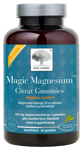 NEW NORDIC Magnija Citrāts — Maģiskās košļājamās pastilas, 60 gab.