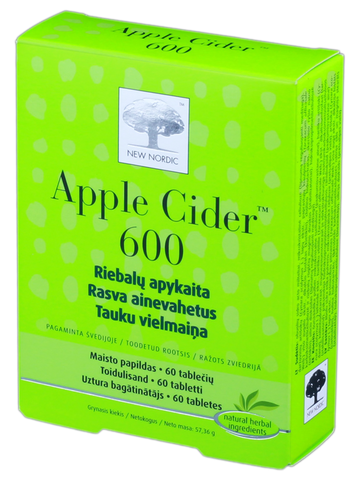 NEW NORDIC Apple Cider 600 - 60 tabletes