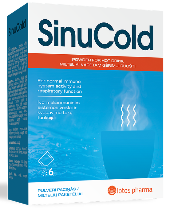 SinuCold paciņas 6 gab. — elpceļu atbalsts