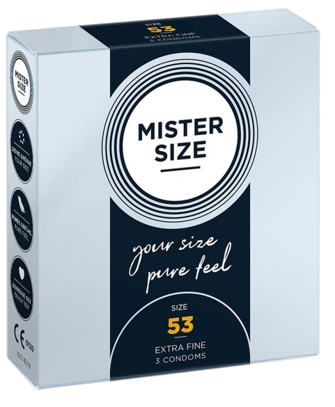 Prezervatīvi MISTER SIZE 53/180 mm, komplekts 3 gab.