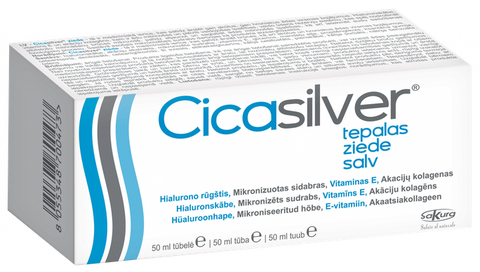CICASILVER brūču virsmas ārstēšanas krēms, 50 ml
