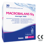 MACROBALANS 12 g pulveris izslegšanai ūdeņa šķīdumā, 20 paciņas