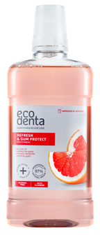 ECODENTA Mutes skalošanas līdzeklis Refresh & Gum Protect, 500 ml