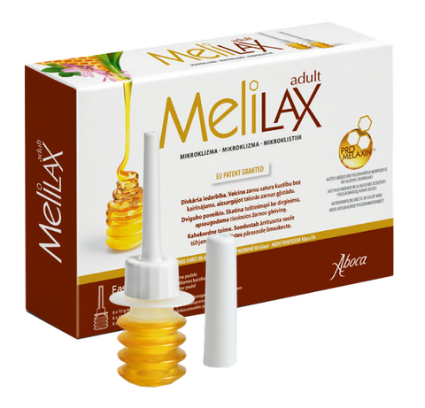 MELILAX 10 g mikroklizma pieaugušajiem, 6 iepakojumi