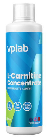 VPLAB L-Karnitīns Ķiršu un Mellenes Garšā – 500 ml Koncentrāts