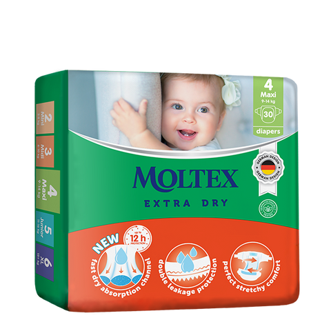 MOLTEX Extra Dry 4 autiņbiksītes Maxi — 30 gab.