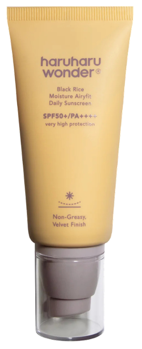 HARUHARU WONDER Black Rice Moisture SPF50+/PA++++ Airyfit Ikdienas Saules Aizsarglīdzeklis, 50 ml