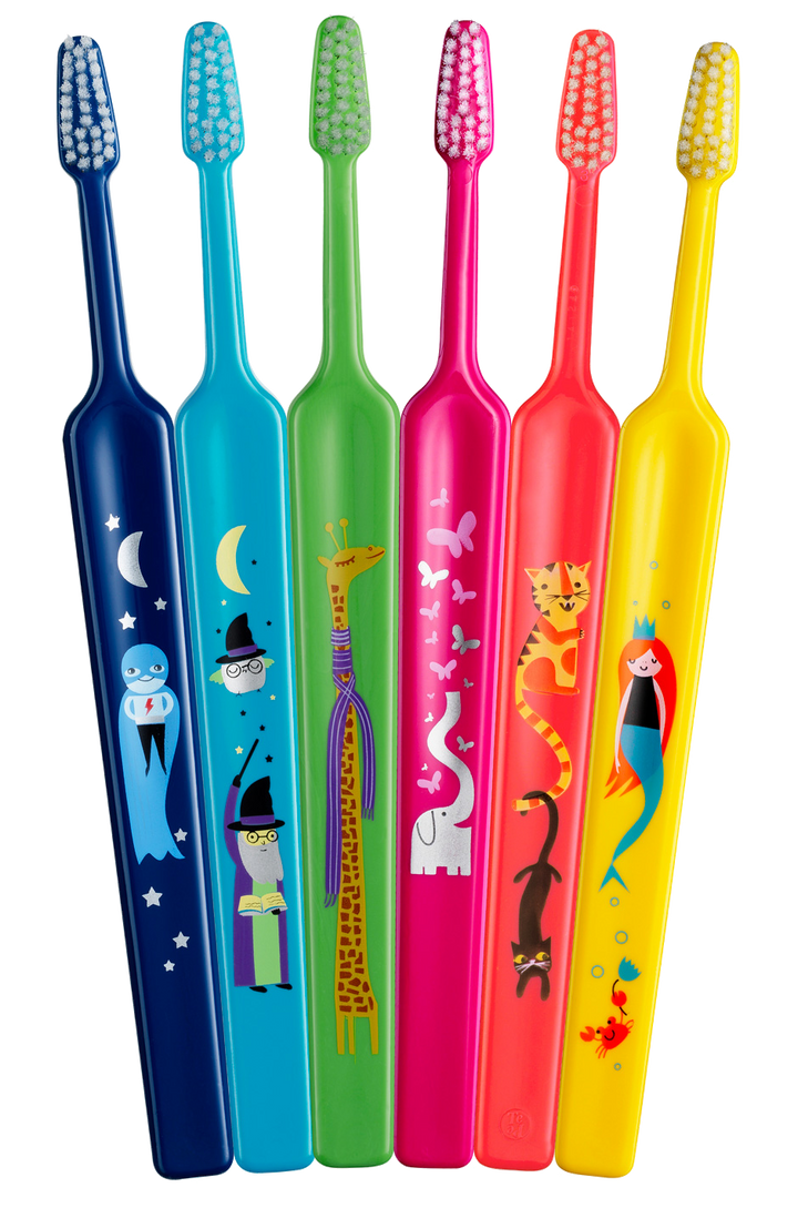 TEPE Kids XSoft zobu birste bērniem 6+ gadu vecumam, 1 gab. Blister iepakojumā