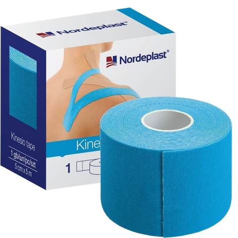 NORDEPLAST kinezioloģiskais teips gaiši zils, 1 gab., 5cm x 5m