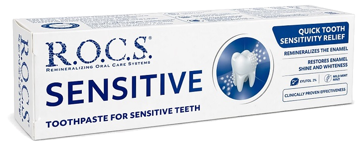 R.O.C.S. Sensitive zobu pasta 94 g jutīgiem zobiem