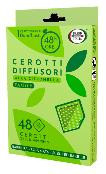 BRAND ITALIA Lemongrass plāksteri odu atbaidīšanai – 48 gab.