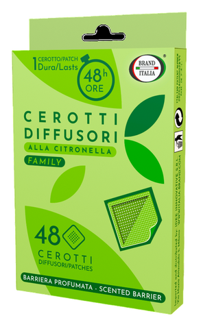BRAND ITALIA Lemongrass plāksteri odu atbaidīšanai – 48 gab.