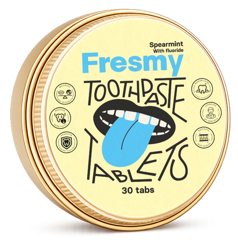 FRESMY krūzmētras zobu pastas tabletes, 30 vienības