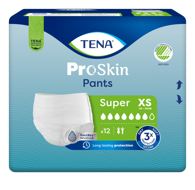 TENA Pants Super XS urīnu uzsūcošas biksītes, 12 gab.
