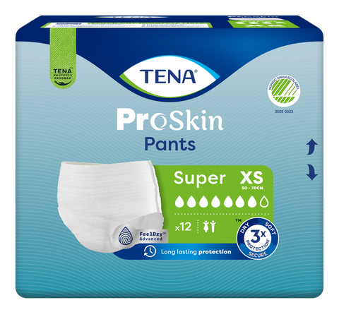 TENA Pants Super XS urīnu uzsūcošas biksītes, 12 gab.