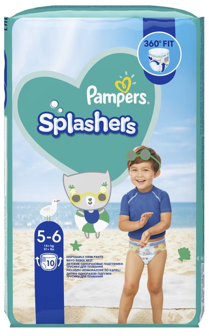 Pampers Splashers 5 autiņbiksītes peldēšanai 14+ kg (10 gab.)