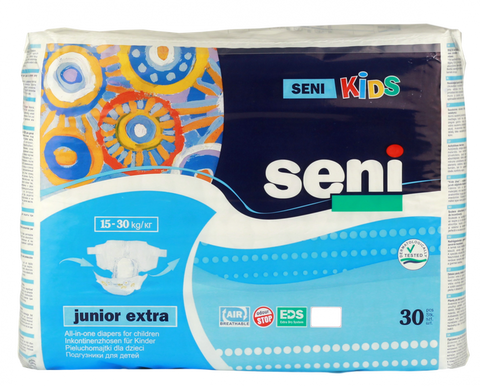 SENI Kids Junior Extra autiņbiksītes 15-30 kg, iepakojumā 30 gab.