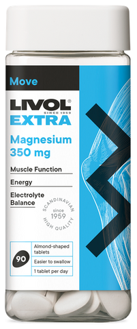LIVOL Magnesium 350 mg Extra tabletes, 90 gab.