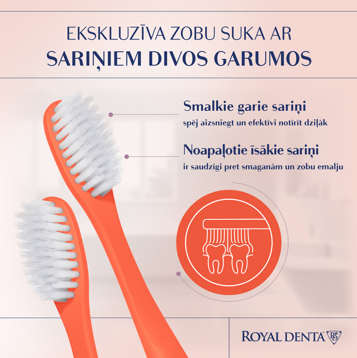 ROYAL DENTA Silver mīkstā zobu birste, 1 gab.