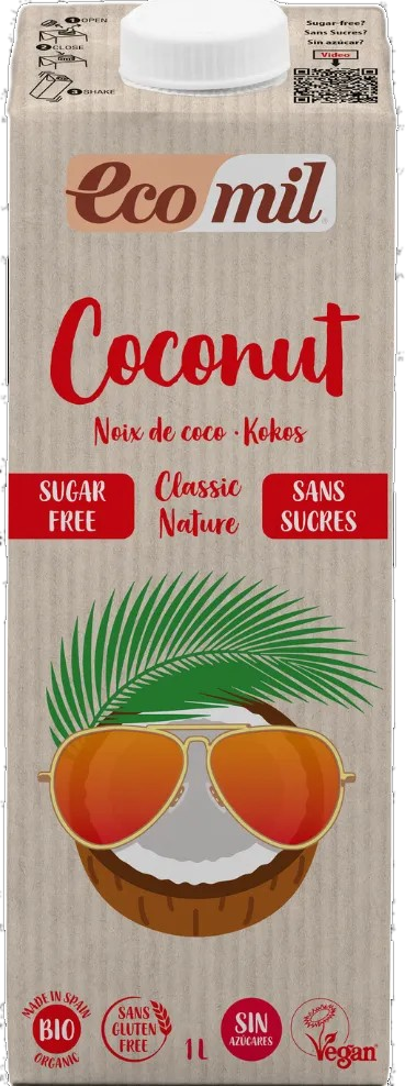 Kokosriekstu dzēriens "Ecomil" Nature, 1000 ml