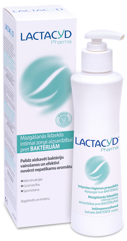 Antibakteriāls LACTACYD Pharma intīmās higiēnas mazgāšanas līdzeklis, 250 ml