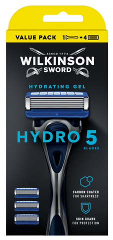 WILKINSON SWORD Hydro5 skuveklis ar 4 maiņas kasetņu komplektu, 1 gab.
