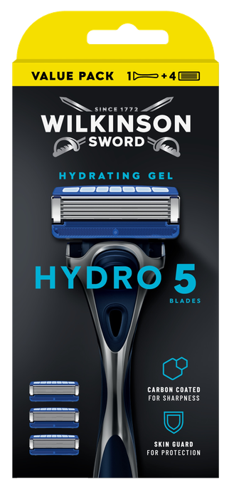 WILKINSON SWORD Hydro5 skuveklis ar 4 maiņas kasetņu komplektu, 1 gab.