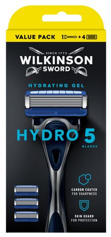 WILKINSON SWORD Hydro5 skuveklis ar 4 maiņas kasetņu komplektu, 1 gab.