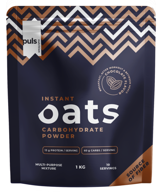 PULS NUTRITION Šokolādes Instant Auzu Pulveris, 1000 g