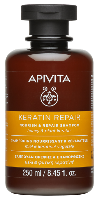 APIVITA Keratin Repair Nourish & Repair šampūns, 250 ml