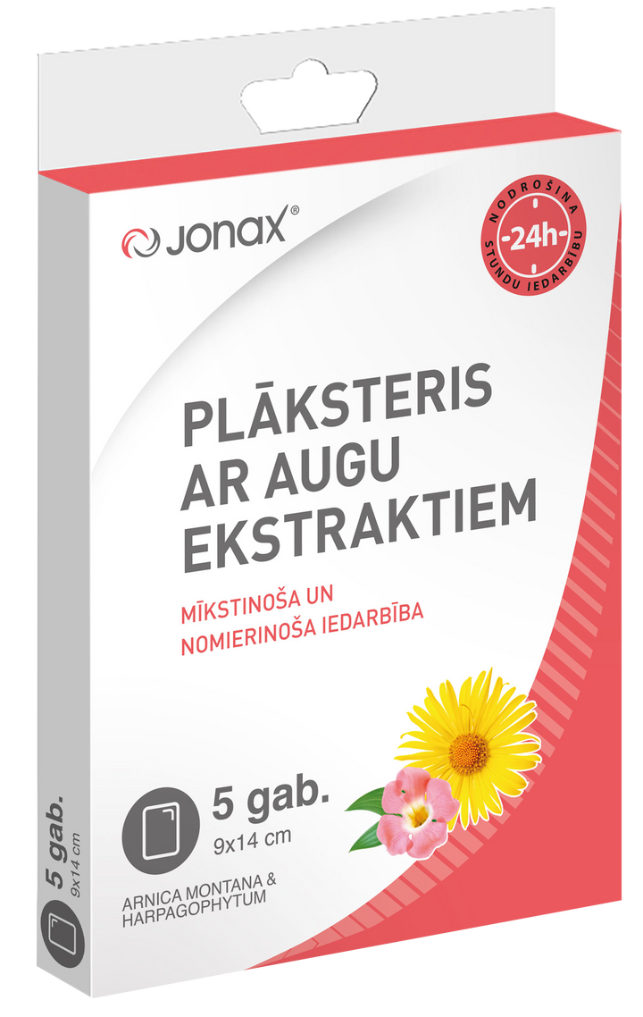 Plāksteri JONAX ar augu ekstraktiem (5 gab.)
