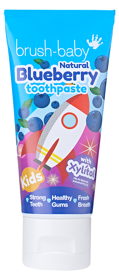 BRUSH BABY Zobu Pasta Raķete 3+ gadiem ar Melleņu Garšu, 50 ml