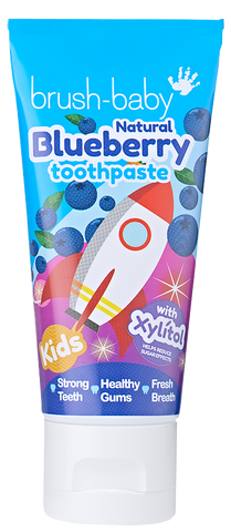 BRUSH BABY Zobu Pasta Raķete 3+ gadiem ar Melleņu Garšu, 50 ml