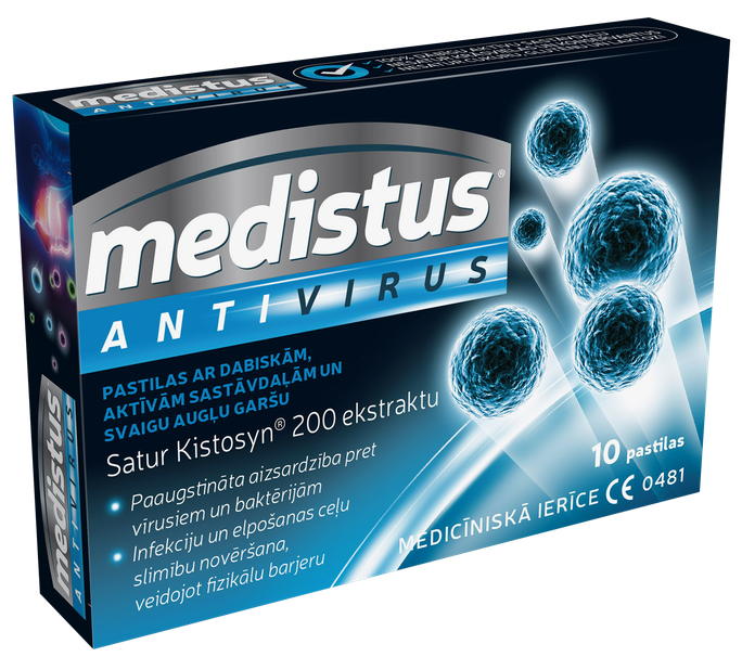 MEDISTUS Antivīrusu pastilas — 10 gab.