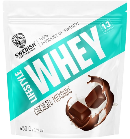 SWEDISH SUPPLEMENTS Lifestyle Whey Chocolate Milkshake - proteīna pulveris, 450 g
