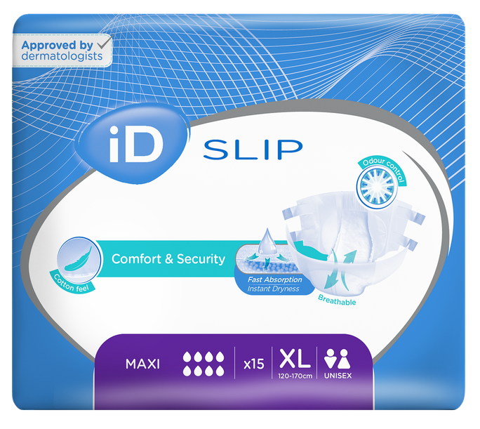 iD Slip Maxi XL autiņbiksītes (120-170 cm), 14 gab. paciņā